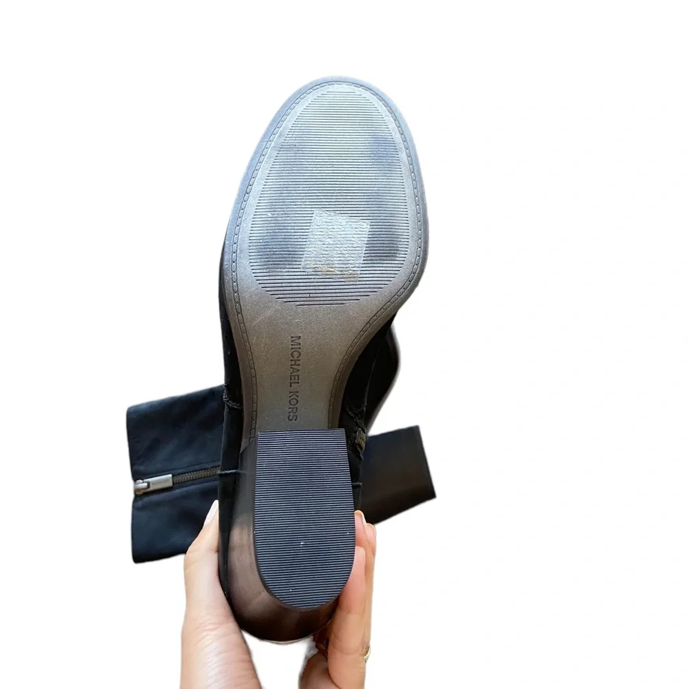 Michael Kors Ashton Mid Leather Buckle Bootie - Picture 9 of 9